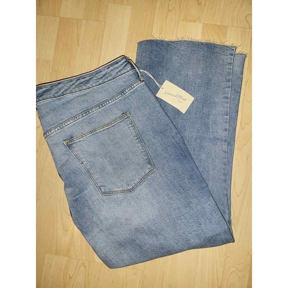 ankle bootcut women jeans blue plus size 24w new with tags